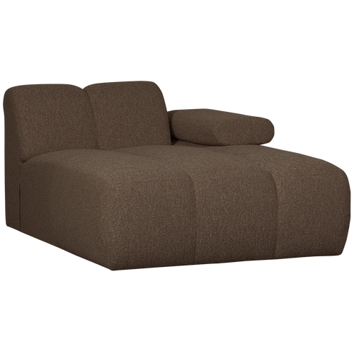 WOOOD chaise longue element rechts Mojo - Bouclé - Bruin -74x162x122cm - vtwonen shop