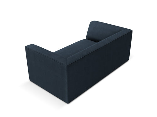 Micadoni Bank Ruby 2-zits, structurele stof, marineblauw - 93x174x69cm
