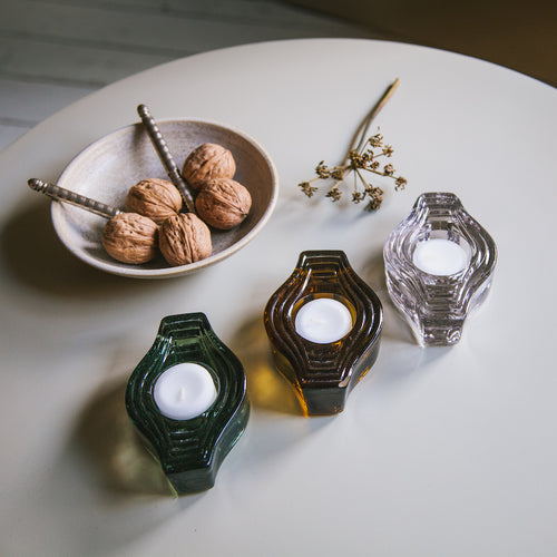 Brût Homeware waxinelichthouder Infinite Round - set van 2 - helder - vtwonen shop