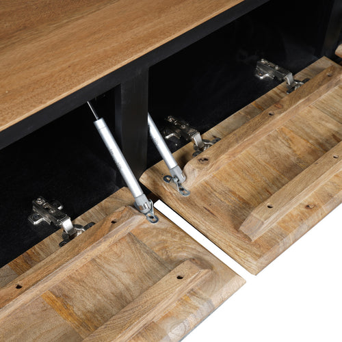 StarFurn Sidetable RichWood - Naturel Hout - 180x35x76cm