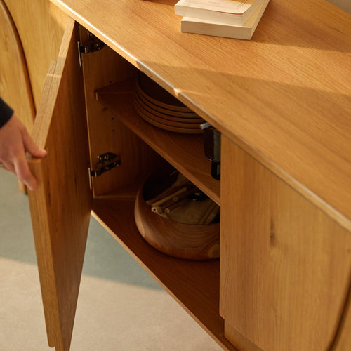 Tikamoon Buffetkast in eikenhout 175 cm - Naturel