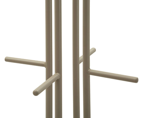 Metalen kapstok taupe 45x28x178 cm