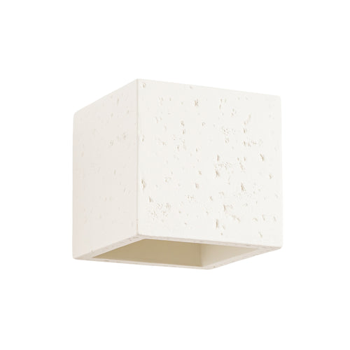 Sollux Lighting Wandlamp QUAD beton beige - 10x12x10cm