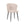 LABEL51 Eetkamerstoel Wave - Naturel Bouclé - Zithoogte 50cm - Set van 2
