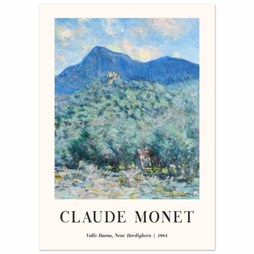 Artfulprints  Claude Monet - Valle Buona, near Bordighera   poster 50x70 cm - vtwonen shop