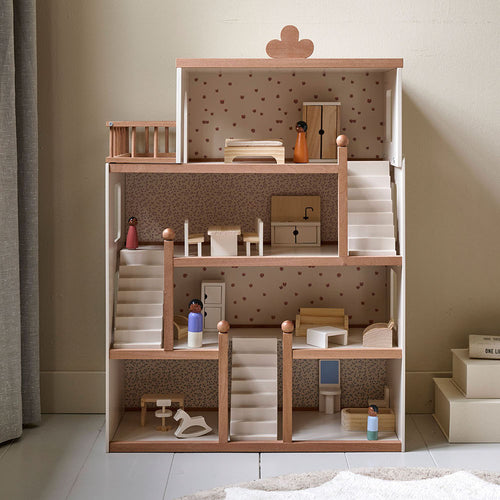 Petite Amélie Poppenhuis FLUER 19 tlg - MDF - beige