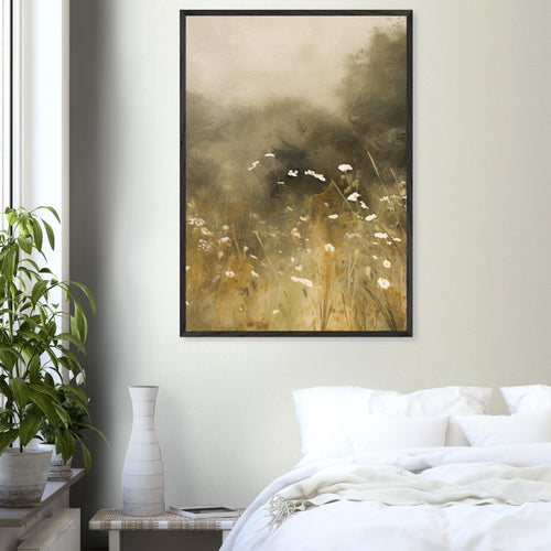 Artfulprints Poster Abstract - Floral essence   - 50x70 cm - Groen