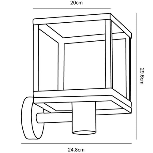 Nordlux Dalton Wandlamp Buiten - E27 - IP44 - Zwart - vtwonen shop