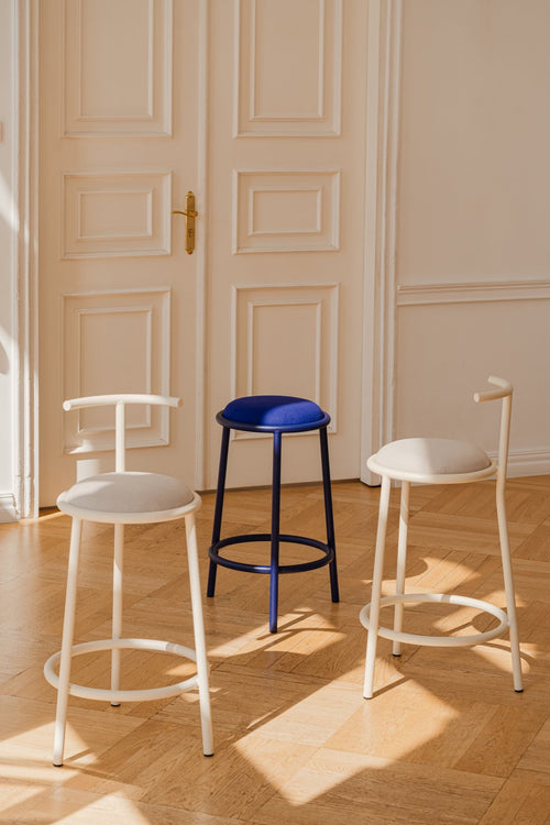 noo.ma HOGO Barkruk - met rugleuning - Piazza Beige - vtwonen shop