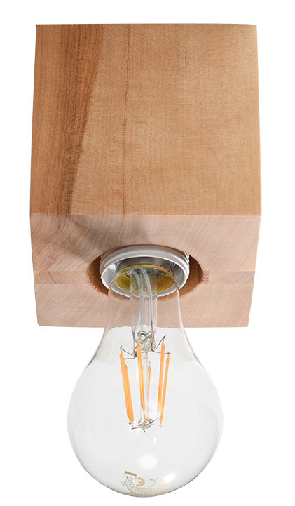 Sollux plafondlamp Ariz - 1 lichts - 10  x 10   cm - bruin