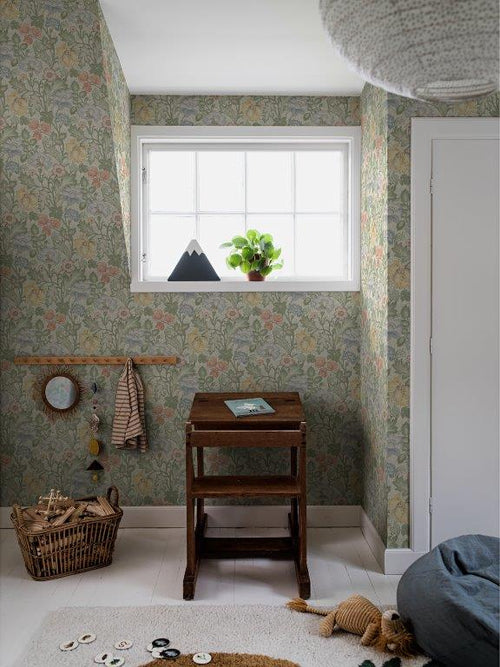 Borastapeter fotobehang bloemen groen - 45 x 265 cm - 661023 - vtwonen shop