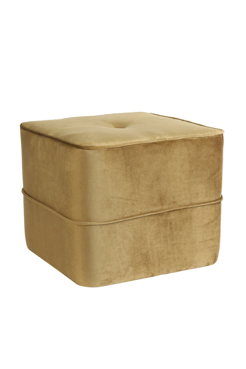 Light & Living poef KIKI - Ø40x35cm - bruin