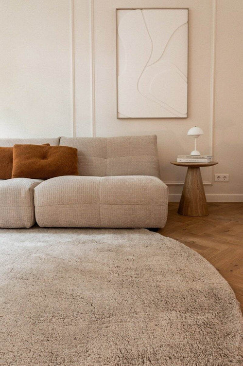 Interieur05 Rond berber vloerkleed Beige Nador
