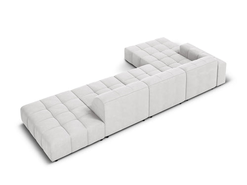 Cosmopolitan Design linker hoekbank Chicago 5-zits, flueel geld - 167x348x78cm
