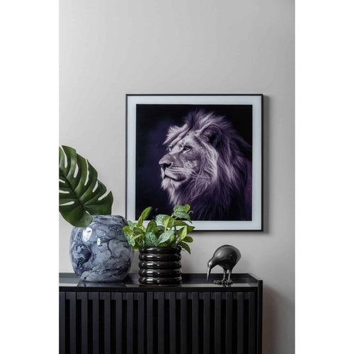 Present Time wanddecoratie Lion - zwart - 2x50x50cm - vtwonen shop