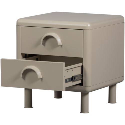 WOOOD Ladekast met 2 lades Rune - Metaal - Honinggeel - 45x42x42 - vtwonen shop