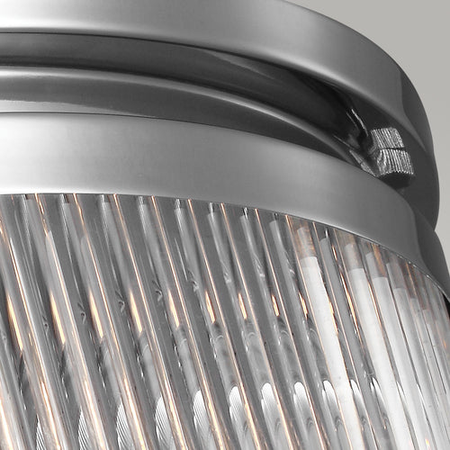 Elstead Paulson - 4 Lichts Badkamer Plafondlamp Chroom IP44, G9