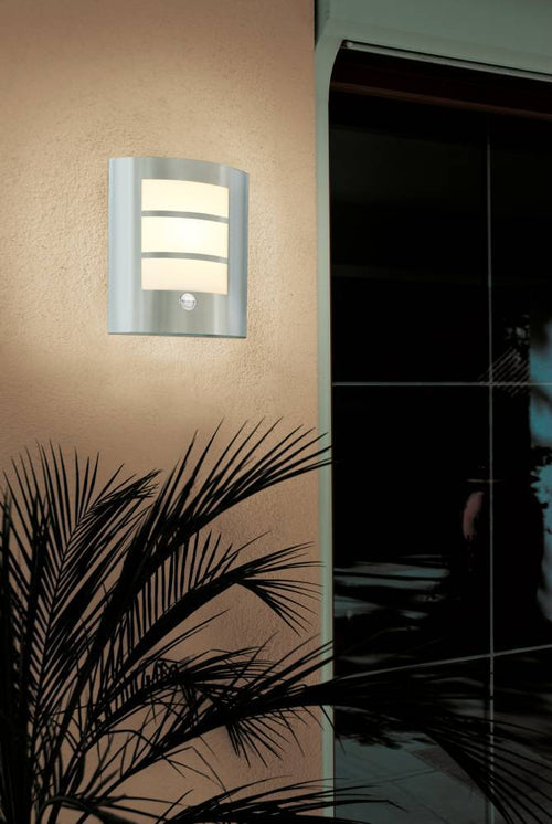 EGLO wandlamp buiten City - e27 - 23.5 cm - rvs - vtwonen shop