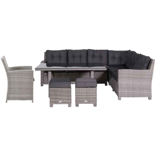 Garden Impressions lounge dining set Jaru desert sand - 6-delig - rechts
