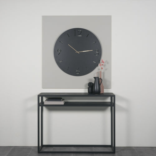 Spinder Design klok Time Ø 80 - Zwart - vtwonen shop