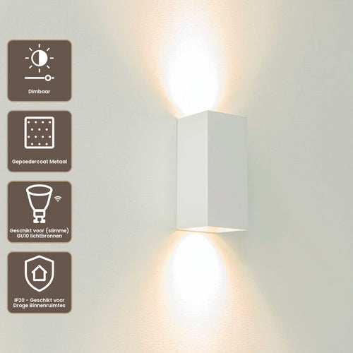 Artdelight Wandlamp Dante 2 - Wit
