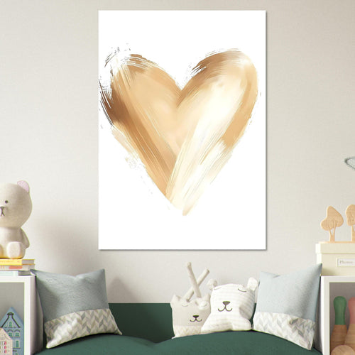 Artfulprints  Hart van goud   poster 50x70 cm - vtwonen shop
