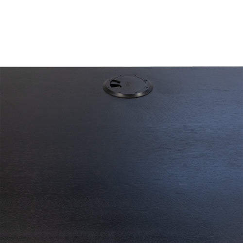 Giga Meubel Zwevend Tv-Meubel Roman - Zwart Mangohout - 200x40x35cm - vtwonen shop