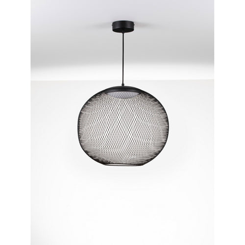 Nova Luce KINETIC Hanglamp met draadframe, matzwart, LED, 24W, 727lm, 3000K