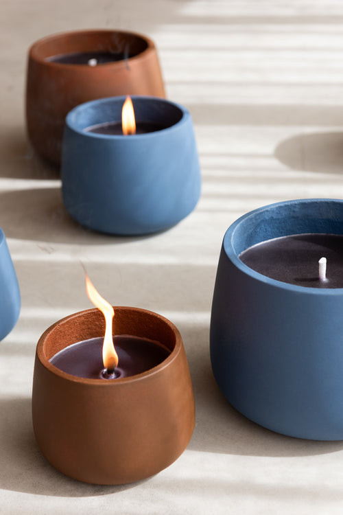 J-Line buitenkaars - cement - bruin - medium - 31U - vtwonen shop