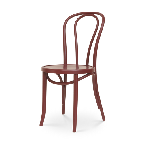 Fameg Vienna Thonet No.18 Houten Bistrostoel Burgundy - vtwonen shop
