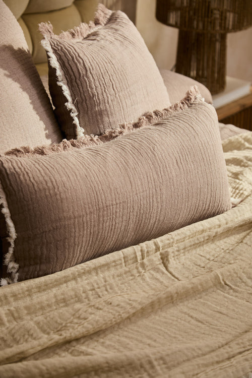 Calma House Kussenhoes Layer2 - Steenkleur - 30x60