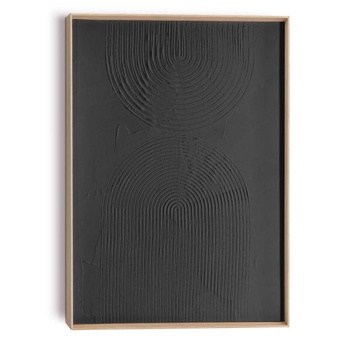 Reinders Arch Charcoal schilderij 3d art -  zwart - woonkamer - 70x50cm