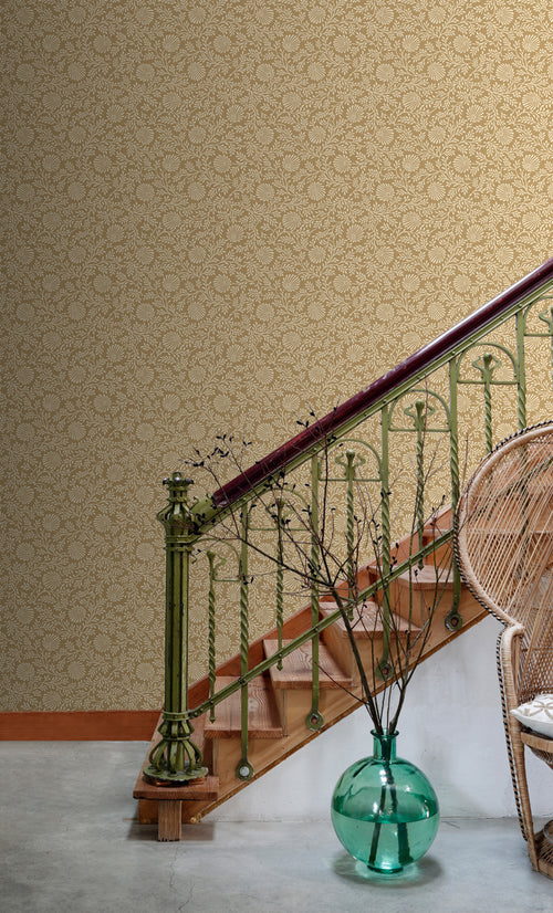 ESTAhome behang vintage bloemen warm beige - 50 x 900 cm - 131513 - vtwonen shop