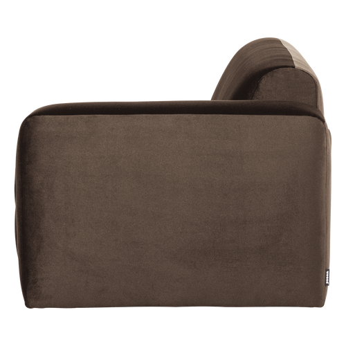 WOOOD 2-zits bank arm rechts Mojo Base - Velvet - Bruin - 74x185x97