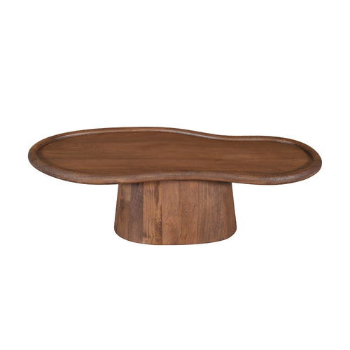 DÉJA Living Salontafel Estella - Organisch Donkerbruin Mangohout - 130x60x39cm - vtwonen shop