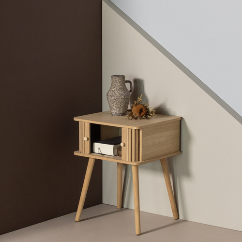 WOOOD nachtkastje recht Karri - MDF/Grenen - Naturel - 58x45x40
