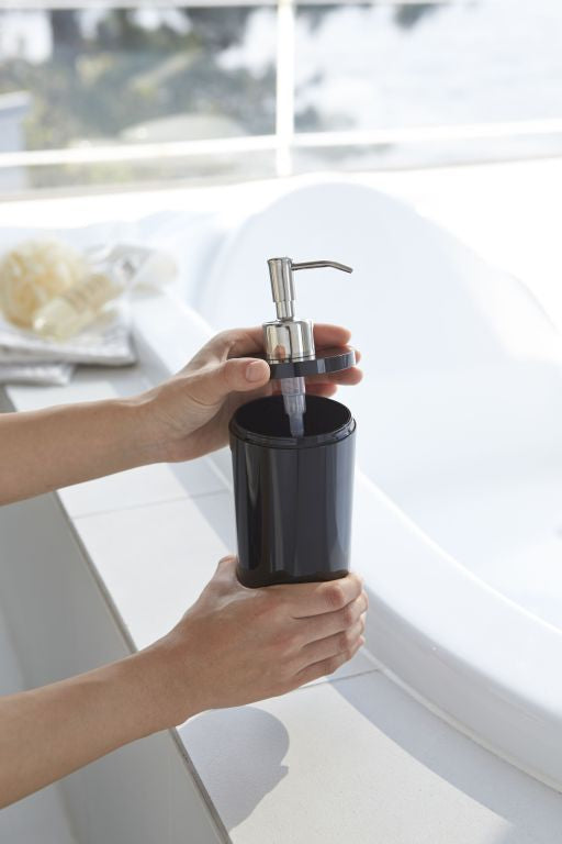 Yamazaki Zeepdispenser - Tower - Zwart – vtwonen shop