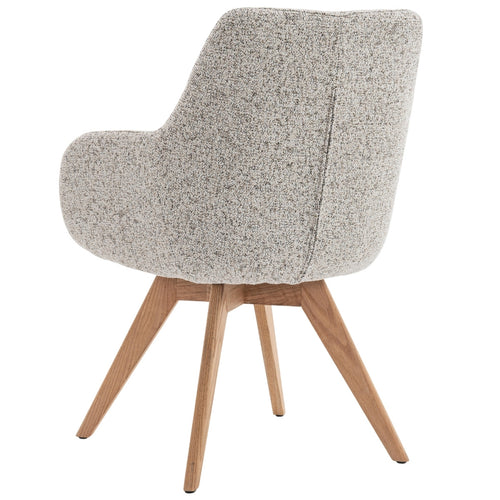 DÉJA Living Eetkamerstoel Noé - Beige/Naturel - Draaibaar - Set van 2 - vtwonen shop