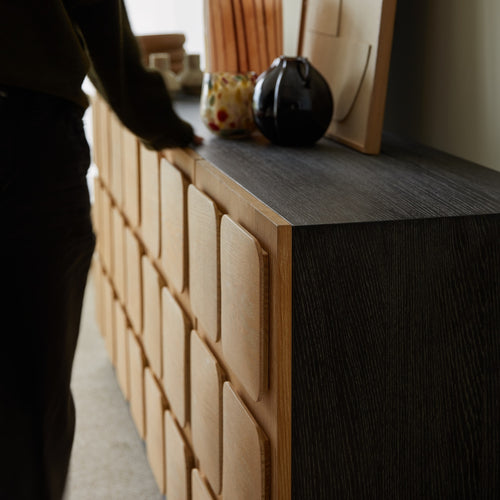 Tikamoon Eikenhouten buffetkast 200 cm - Naturel