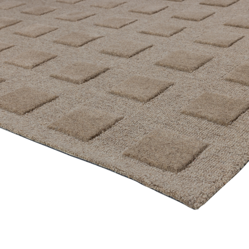 WOOOD vloerkleed 170x240 cm Veya - Wol/Katoen - Zand