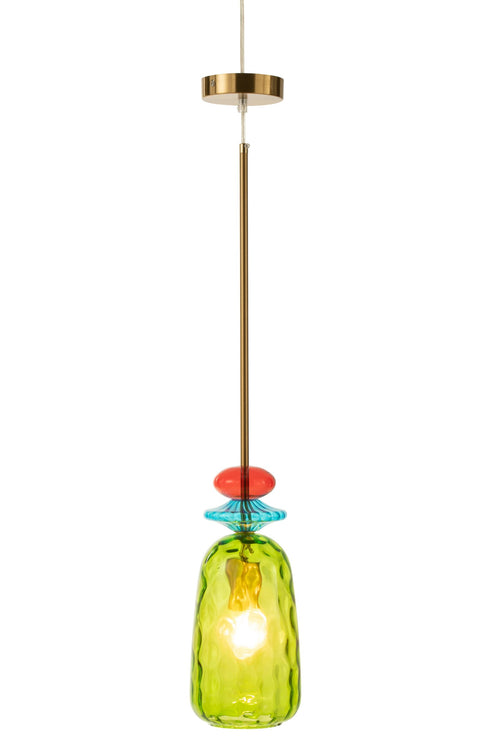 J-Line hanglamp Laurence - glas - mix