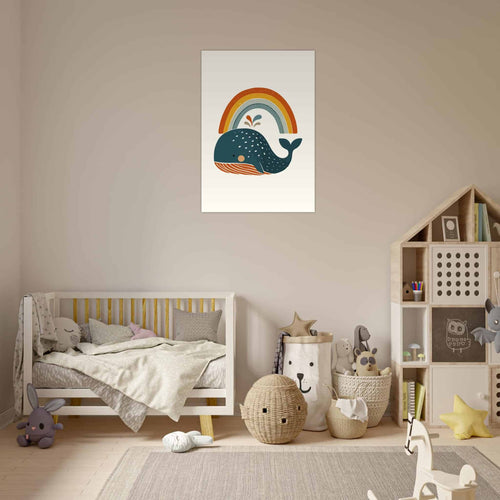 Artfulprints  Boho - Walvis   poster A4 21x29.7 cm - vtwonen shop
