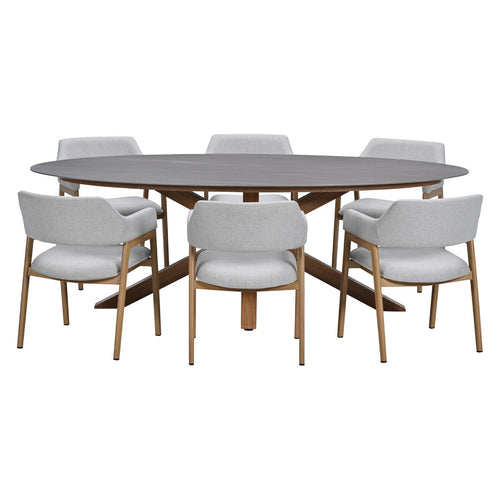 Garden Impressions Tuinset Alexia 7-delig - Scot tuintafel 230x115 cm