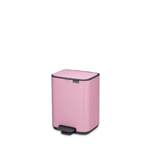 Brabantia Bo Pedaalemmer, 4 liter, stil sluitend, kunststof binnenemmer - Lilac Pink
