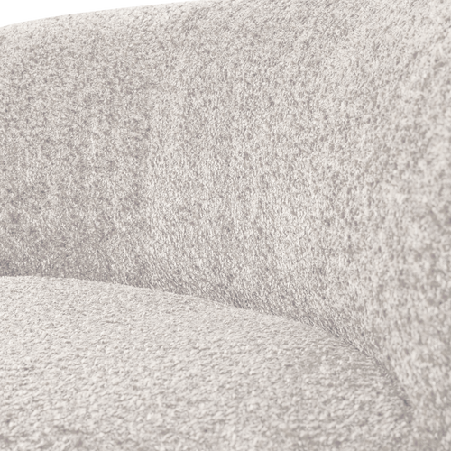WOOOD eetbank hoek met rugleuning Mojo Base - Wollig - Ecru - 83x80x80