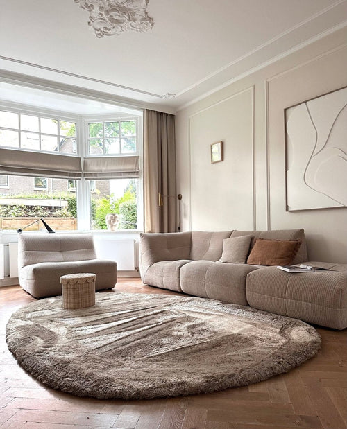 Organisch hoogpolig vloerkleed Odelia stone - Interieur05 - 290 x 200 cm