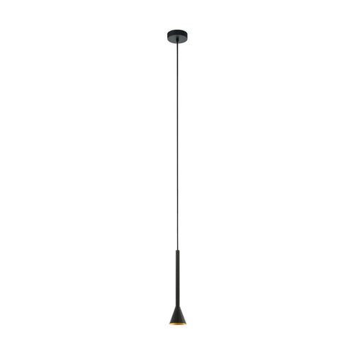 EGLO hanglamp Cortaderas - led - 9.5 cm - zwart;goud - vtwonen shop