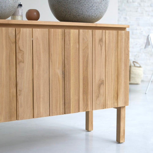 Tikamoon Massief teakhouten badmeubel 120 cm - Naturel