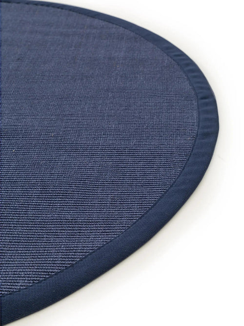 benuta sisal vloerkleed Sana - blauw - ø 150 cm