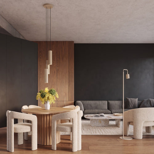 Sollux Lighting Hanglamp RAYO 3L taupe - 45x6x98cm